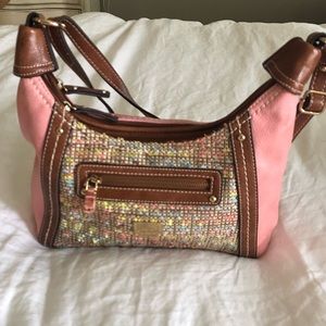 Ladies Cross Body Purse in Pink